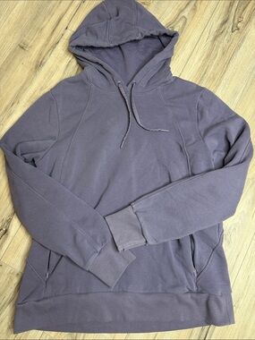 Athleta Hooded Pullover Sweatshirt - Dusty Purple